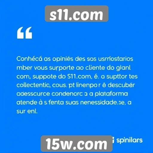 Feedback dos usuários sobre o suporte ao cliente do s11.com